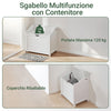 SoBuy Portabiancheria con seduta 50x35x53cm FSR40-W