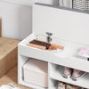 SoBuy FSR45-HG Panca scarpiera legno Portascarpe salvaspazio Scarpiera Ingresso Cassapanca Contenitore da Interno con Seduta L80*P30*A48cm Bianco