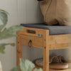 SoBuy Panca scarpiera in bambù 90x30x45cm FSR47-N