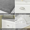 SoBuy FSR64-W Scarpiera Salvaspazio Slim da Ingresso Panca Contenitore con Cuscino, Cassapanca Scarpiera Regolabile per Casa, Camera, Corridoio, L104*P24*A52cm, Bianco
