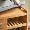 SoBuy Panca scarpiera in bambù 91x34x45cm FSR75-N