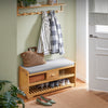SoBuy Panca scarpiera in bambù 91x34x45cm FSR75-N