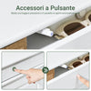 SoBuy FSR79-WG Scarpiera Salvaspazio Slim Mobiletto da Ingresso con 4 Ante a Ribalta Armadio Portascarpe Scarpiera Moderna per Ingresso, Corridoio o Camera 103x23x82cm Effetto Legno Invecchiato Bianco