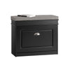 SoBuy FSR82-K-SCH Scarpiera Salvaspazio Slim con Seduta - Panca Scarpiera da Ingresso Contenitore in Legno, Mobile Ingresso per Scarpe, Regolabile, Nero L60*P24*A51 cm
