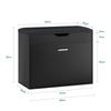 SoBuy FSR95-SCH Scarpiera salvaspazio Slim, portascarpe salvaspazio Regolabili,scarpiere,scarpiera pieghevole L60*P30*A50 cm, Nero