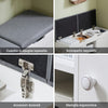 SoBuy FSR96-W Scarpiera da Ingresso Panca con due cuscini - Panca Contenitore Salvaspazio con Vano Portaoggetti - Bianco 100x48x34 cm - 136kg di Portata per Corridoio, Soggiorno, Camera da Letto