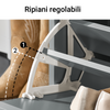 SoBuy FSR98-L-HG Panca Scarpiera da Ingresso - Scarpiera Salvaspazio Slim in Legno, Panca Contenitore per 6-8 Paia di Scarpe, 155kg di Carico, Grigio, 80x26x45cm