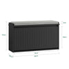 SoBuy Panca scarpiera nera 80x26x45cm FSR98-L-SCH