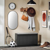 SoBuy Panca scarpiera nera 80x26x45cm FSR98-L-SCH
