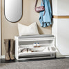 SoBuy Panca scarpiera bianca 80x26x45cm FSR98-L-W