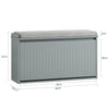 SoBuy Panca scarpiera Grigio 80x26x45cm FSR98-L-HG