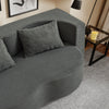 SoBuy FST101-DG Divano Letto 2 Posti con Materasso in Spugna, Grigio Scuro - immagine 4/12