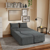 SoBuy FST101-DG Divano Letto 2 Posti con Materasso in Spugna, Grigio Scuro - immagine 11/12