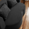 SoBuy FST101-SCH Divano Letto 2 Posti Pieghevole con 2 Cuscini, Nero - immagine 5/12