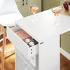 SoBuy Tavolo bancone da bar 110x45x106cm FWT101-W