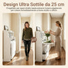 SoBuy Klappschreibtisch mit Box mit Rollen 64x25x98 cm FWT105-W