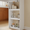 SoBuy FWT115-W Isola da cucina bianca con piano ribaltabile (immagine 12/12)