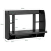 SoBuy Tavolo a muro 82x22x60cm FWT18-SCH