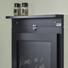 SoBuy Tavolo a muro pieghevole con lavagna 75x50x76cm FWT20-SCH