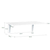 SoBuy Tavolo pieghevole a muro 60x40x19cm FWT21-N