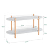 SoBuy multifunzionale Scaffale 100 x 33 x 52 cm HSTR01-HG