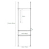 SoBuy Cabina armadio regolabile 80x27x295cm KLS07-HG