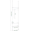 SoBuy Cabina armadio regolabile 80x27x295cm KLS07-W