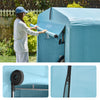 Sobuy KLS11-BL Garage Auto per Esterno Tenda per Bicicletta Box Moto Impermeabile Tendone per Auto Moto e Attrezzi Capanno da Giardino e Ripostiglio da Esterno Azzurro 120x176x163 cm