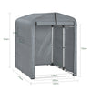 Sobuy KLS11-DG Garage Auto per Esterno Tenda per Bicicletta Box Moto Impermeabile Tendone per Auto Moto e Attrezzi Capanno da Giardino e Ripostiglio da Esterno Grigio 120x176x163 cm