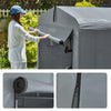 Sobuy KLS11-DG Garage Auto per Esterno Tenda per Bicicletta Box Moto Impermeabile Tendone per Auto Moto e Attrezzi Capanno da Giardino e Ripostiglio da Esterno Grigio 120x176x163 cm