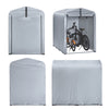 Sobuy Garage Auto per Esterno Tenda per Bicicletta Box Moto Impermeabile Tendone per Auto Moto e Attrezzi Capanno da Giardino e Ripostiglio da Esterno Argento 120x176x163 cm KLS11-K
