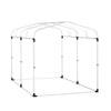SoBuy KLS11-L-DG Casetta da Giardino, Tenda Esterno Impermeabile, Rimessa Moto con Ganci, Garage per Biciclette e Attrezzi, Deposito Bici, Spazio di Stoccaggio, Grigio, 159x219x165 cm