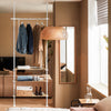 SoBuy Cabina armadio regolabile L97xP24xA(193-262) cm KLS14-WN