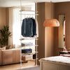SoBuy Cabina armadio regolabile L97xP24xA(193-262) cm KLS15-WN