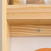 SoBuy KMB08-K-N, Libreria Montessoriana per Bambini Libreria da Parete a 4 Ripiani Porta Libri Bambini Portagiochi Cameretta Naturale 60x12x80cm