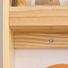 SoBuy KMB08-N Libreria Montessoriana per Bambini Libreria da Parete a 4 Ripiani Porta Libri Bambini Portagiochi Cameretta Naturale 80x12x118cm