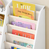 SoBuy KMB119-W Libreria Montessori per Bambini con 3 Ripiani e 1 Cesta Scaffale Portagiochi Bambini Libreria da Terra Salvaspazio e Multifunzione Bianco 80x40x80cm
