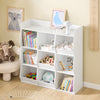 SoBuy KMB120-W Libreria Montessoriana per Bambini Scaffale Portagiochi con 9 Scomparti Aperti Libreria da Terra per Cameretta 95x34x105 cm Bianco