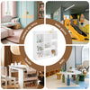 SoBuy KMB120-W Libreria Montessoriana per Bambini Scaffale Portagiochi con 9 Scomparti Aperti Libreria da Terra per Cameretta 95x34x105 cm Bianco