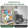SoBuy KMB32-W Libreria Montessoriana per Bambini Scaffale Portagiochi Libreria da Terra Portariviste con 4 scomparti Porta Giochi Bambini Contenitori Bianco 80x30x88 cm