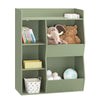 SoBuy KMB55-K-GR Libreria Montessoriana per Bambini - Scaffale Portagiochi con 5 Scomparti Aperti - Libreria da Terra per Cameretta Verde 80x34x104 cm