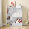 SoBuy KMB55-K-W Libreria Montessoriana per Bambini - Scaffale Portagiochi con 5 Scomparti Aperti - Libreria da Terra per Cameretta Bianco 80x34x104 cm
