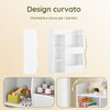 SoBuy KMB55-K-W Libreria Montessoriana per Bambini - Scaffale Portagiochi con 5 Scomparti Aperti - Libreria da Terra per Cameretta Bianco 80x34x104 cm