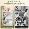 SoBuy KMB55-K-W Libreria Montessoriana per Bambini - Scaffale Portagiochi con 5 Scomparti Aperti - Libreria da Terra per Cameretta Bianco 80x34x104 cm