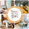 SoBuy KMB55-W Libreria Montessoriana per Bambini - Scaffale Portagiochi con 8 Scomparti Aperti - Libreria da Terra per Cameretta 106x30x104 cm Bianco