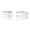 SoBuy Tavolo per bambini 80x50x66cm KMB60-HG