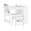 SoBuy Tavolo con sedia per bambini 80x50x65.5cm KMB60-W