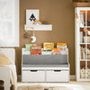 SoBuy Panca con libreria per bambini 100x45x70cm KMB66-W