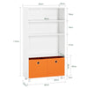 SoBuy Libreria scaffale per bambini 60x25x110cm KMB68-W