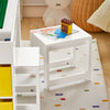 SoBuy Tavolo con 2 sgabelli per bambini 87x50x50cm KMB75-W